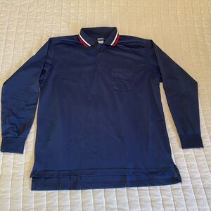 Umpire blue long sleeve shirt